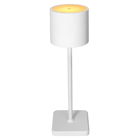 LED Oplaadbare tafellamp 175 Lumen - Touch dimbaar - 3 lichtkleuren - IP54 - Accu 10 uur - Wit