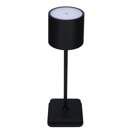Lampe de table LED 175 lumens - Rechargeable - Intensité variable - 3 couleurs de lumière - IP54 - Noire