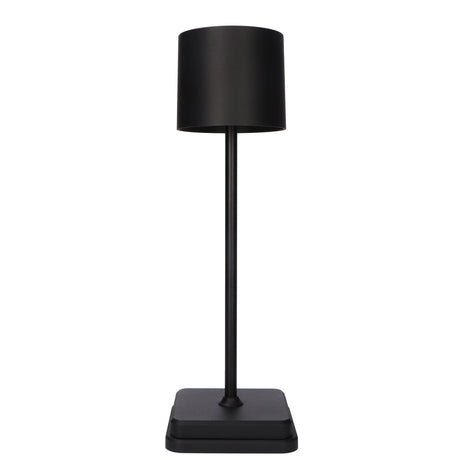 Lampe de table LED 175 lumens - Rechargeable - Intensité variable - 3 couleurs de lumière - IP54 - Noire