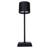 LED Tafellamp 175 lumen - Oplaadbaar - Dimbaar - 3 Lichtkleuren - IP54 - Zwart
