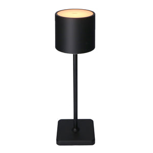 Lampe de table LED 175 lumens - Rechargeable - Intensité variable - 3 couleurs de lumière - IP54 - Noire