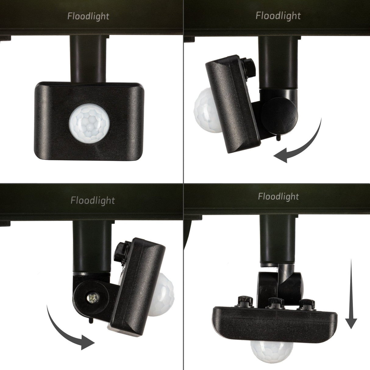 LED Schijnwerper 30W met Sensor - 4100 lumen - Koelwit 4000K - PIR Bewegingssensor - IP65 - Zwart