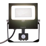 LED Schijnwerper 30W met Sensor - 4100 lumen - Koelwit 4000K - PIR Bewegingssensor - IP65 - Zwart