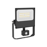 LED Schijnwerper 30W met Sensor - 4100 lumen - Koelwit 4000K - PIR Bewegingssensor - IP65 - Zwart