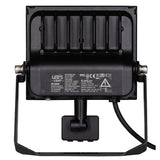 LED Schijnwerper 50W met Sensor - 6850 lumen - Koelwit 4000K - PIR Bewegingssensor - IP65 - Zwart