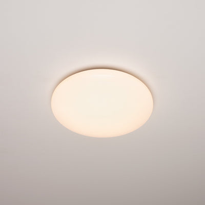 Plafonnier LED 850 lumens – 12 W – Blanc chaud 3000 K – Résistant aux projections d’eau IP44 – Ø27 cm – Blanc