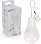 LED verhuisfitting E27 koelwit 4000K - 10W 1055 lumen - mat opaal - met ophangbeugel
