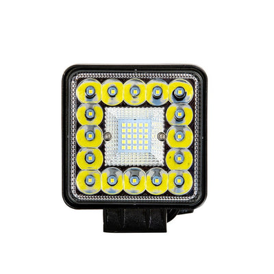 Projecteur LED 42 W - 108 mm x 108 mm x 47 mm | Combo (Spot + Flood) - 12 V et 24 V CC | blanc lumière du jour 6500 K | IP67 - LEDPLANET.NL