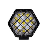 Projecteur LED 48 W - feu de travail HEX~2300 lumens - 12 V & 24 V CC | blanc lumière du jour 6500 K | IP67 - LEDPLANET.NL