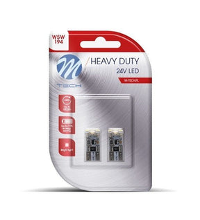 W5W éclairage automatique 2 pièces | LED T10 blanc - 0,96 watt - CAN-BUS 24 V CC - LEDPLANET.NL