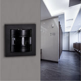 Wandschakelaar met Bewegingssensor - Inbouw 55x55mm - 180° Detectie - Max 500W - Zwart