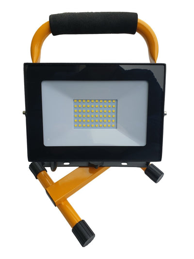 Werklicht LED, 50W=400W bouwlamp, stekker 300cm, daglichtwit 5500K, waterdicht IP65