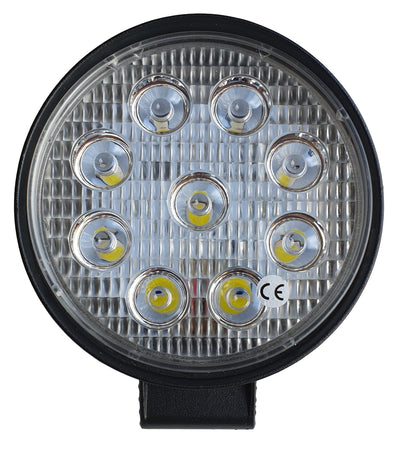 Projecteur de travail rond | projecteur LED 9x3 = 27 W | 10 - 30 volts | 6000 K | IP67 - LEDPLANET.NL