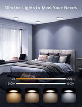 WiFi LED inbouwspot dimbaar 18W 1800lm 3000K IP20 Aigostar