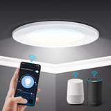 Aigostar wifi led inbouwspot dimbaar met slimme bediening en instelbare helderheid